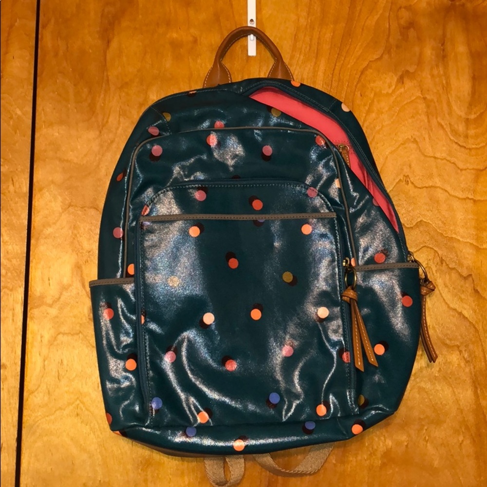 Fossil Leather Backpack